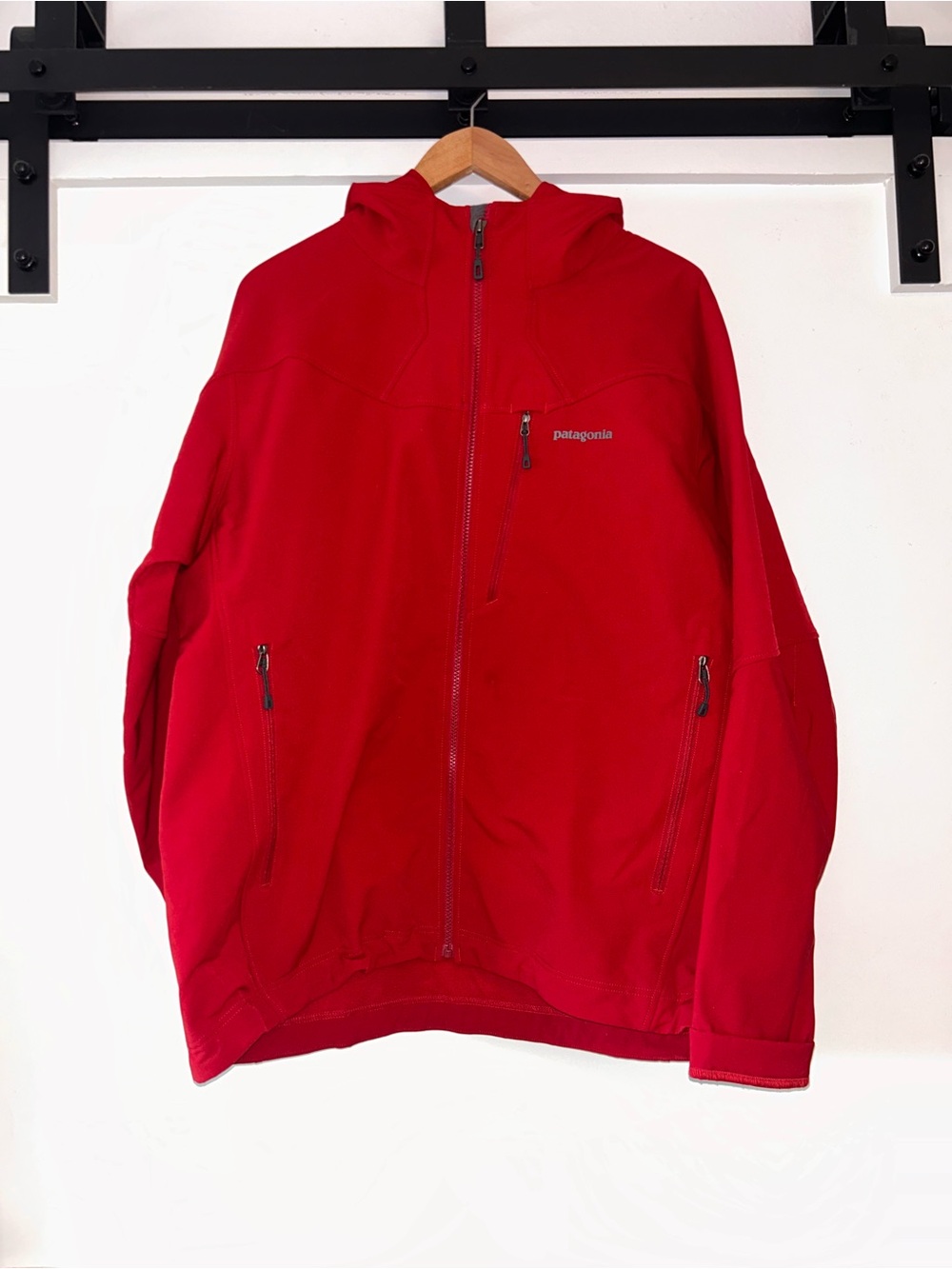 Mens patagonia guide hoody red